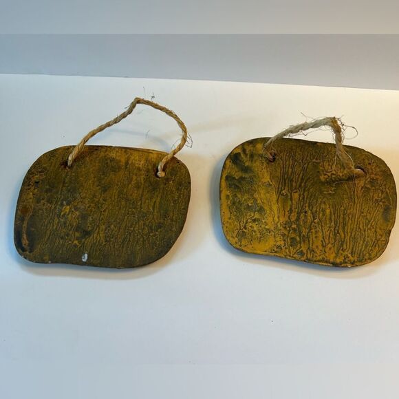 2 Vintage Pottery Fish Wall Hanging - Picture 3 of 8